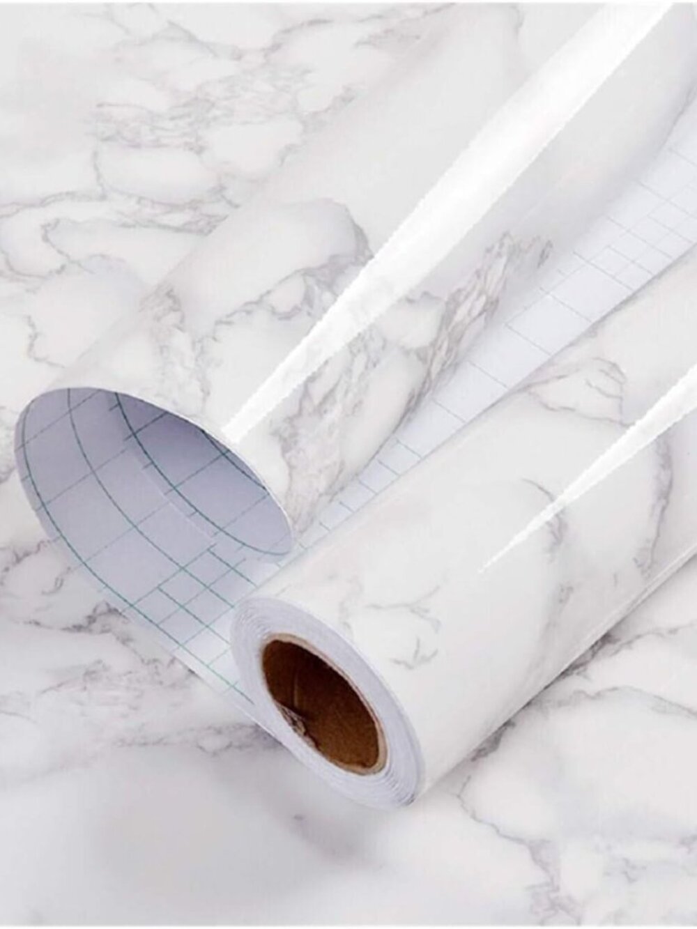 Marble Contact Paper White Peel and Stick Wallpaper for Kitchen Countertop
